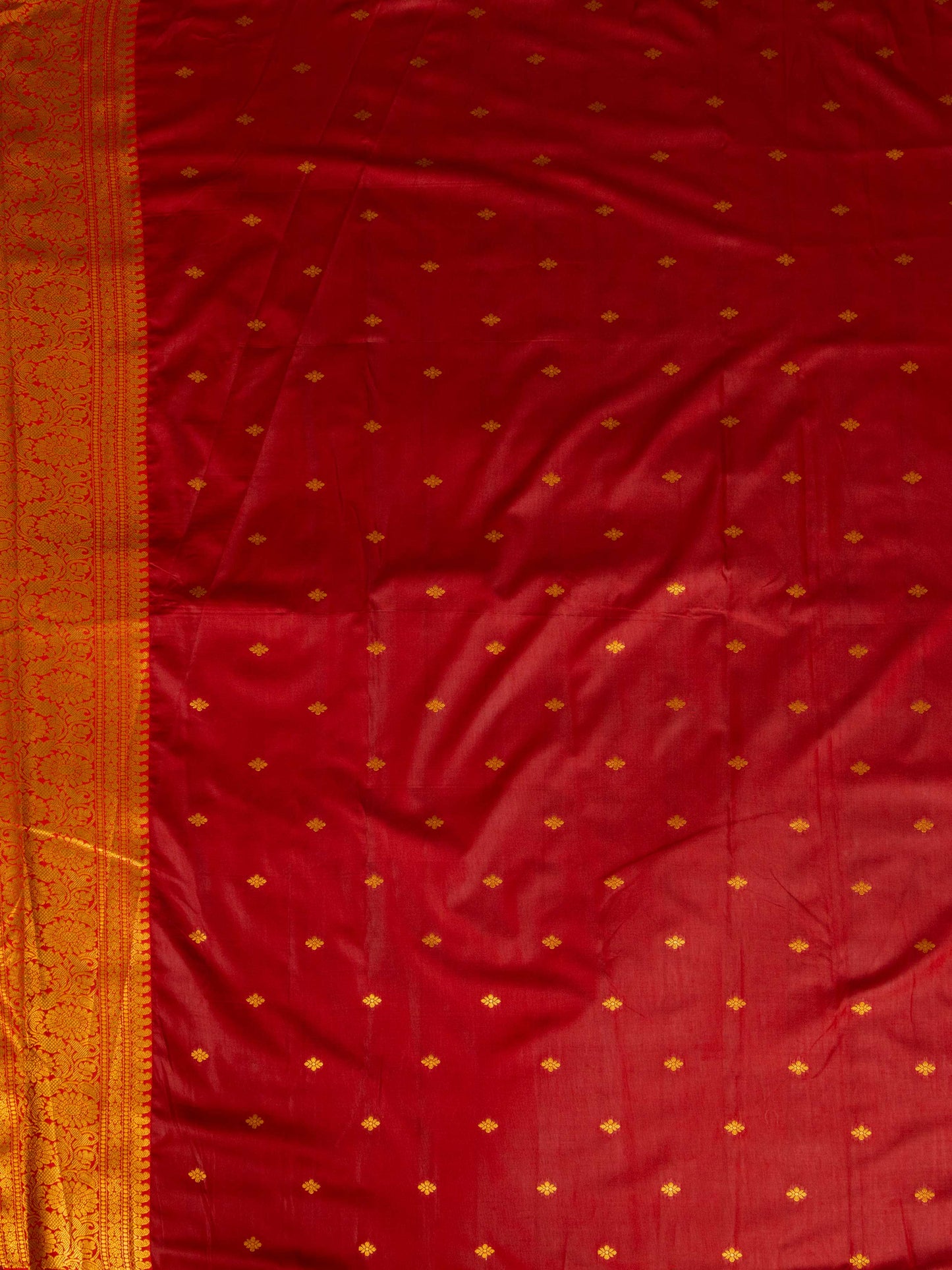 Cantara Orange Dharmavaram Pattu Tissue Silk Zari Weavingn Saree