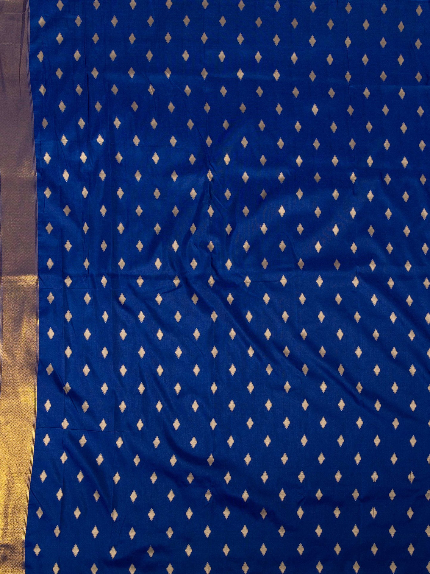 Graceful Blue Pochampalli Ikat Silk Saree