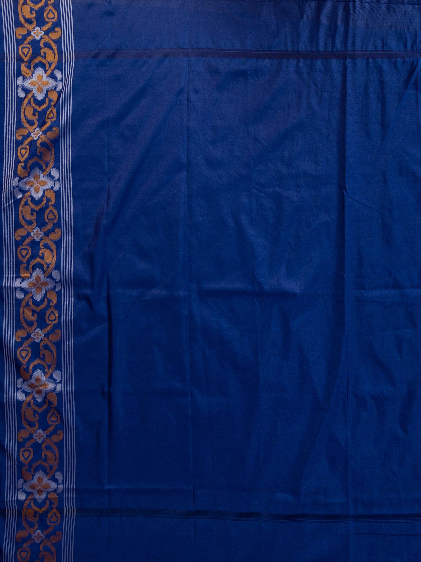 Golden Brown Pochampalli Ikat Silk Saree