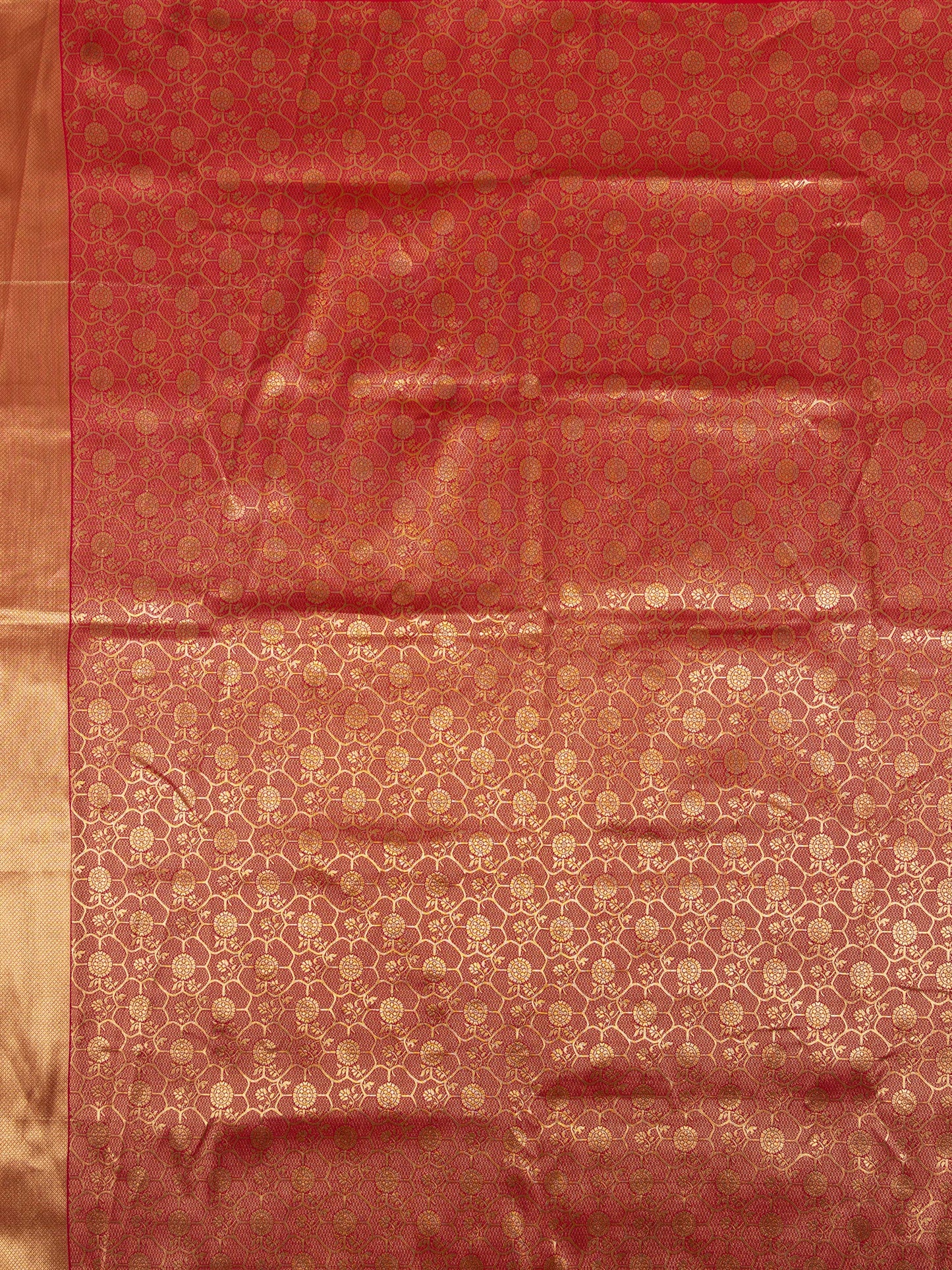 Orange Gala Pochampalli Ikat Silk Saree