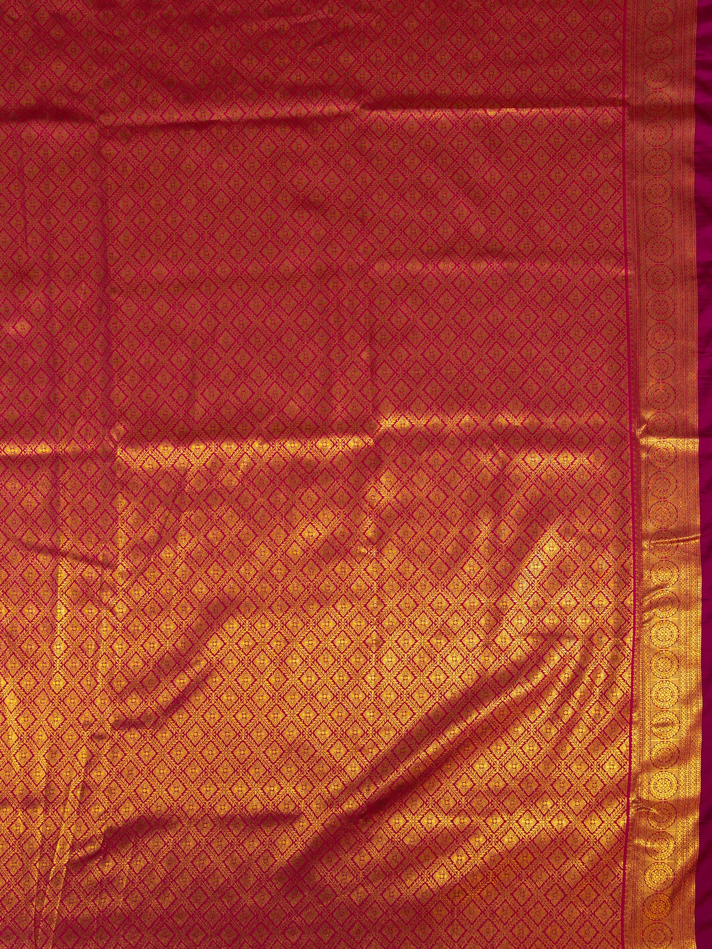 Mehndi Kanjivaram Tissue Silk Saree