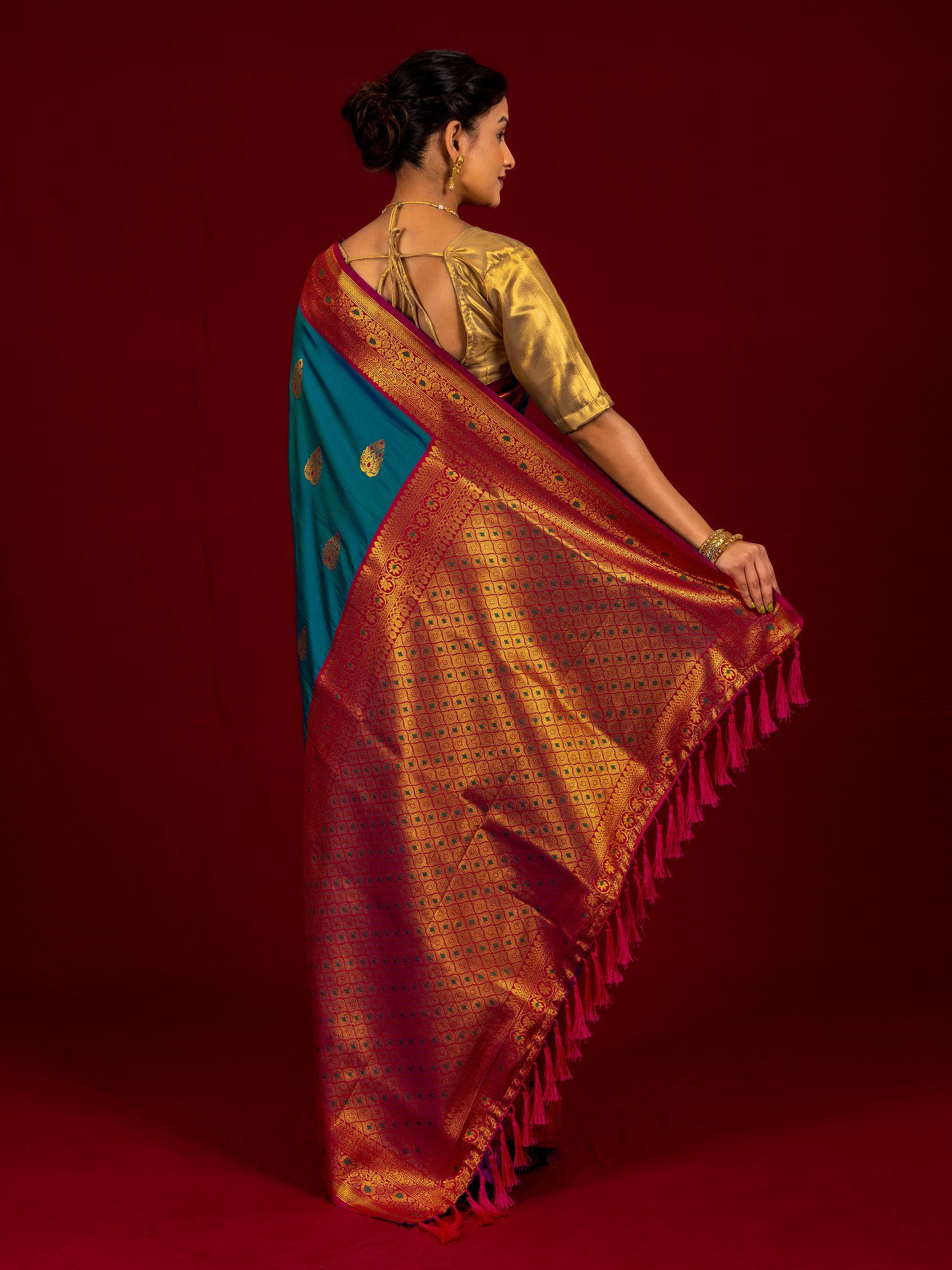 Royal Blue Soft Silk Saree