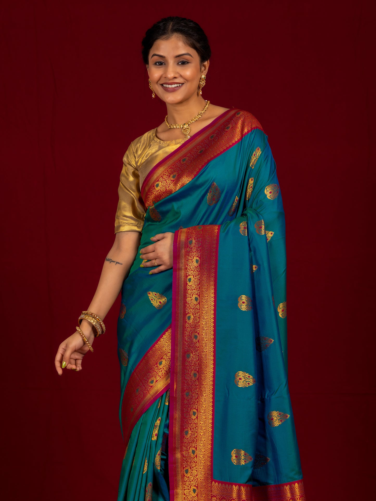 Royal Blue Soft Silk Saree
