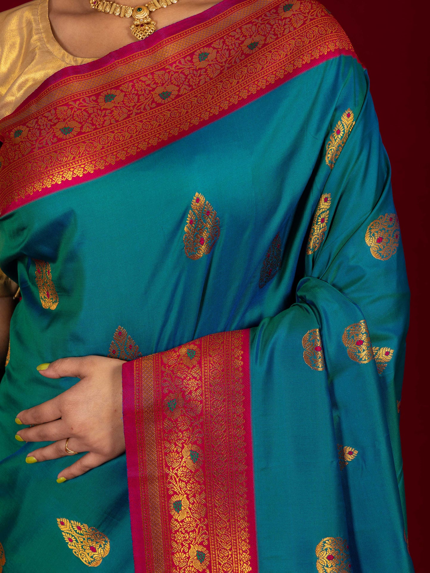 Royal Blue Soft Silk Saree