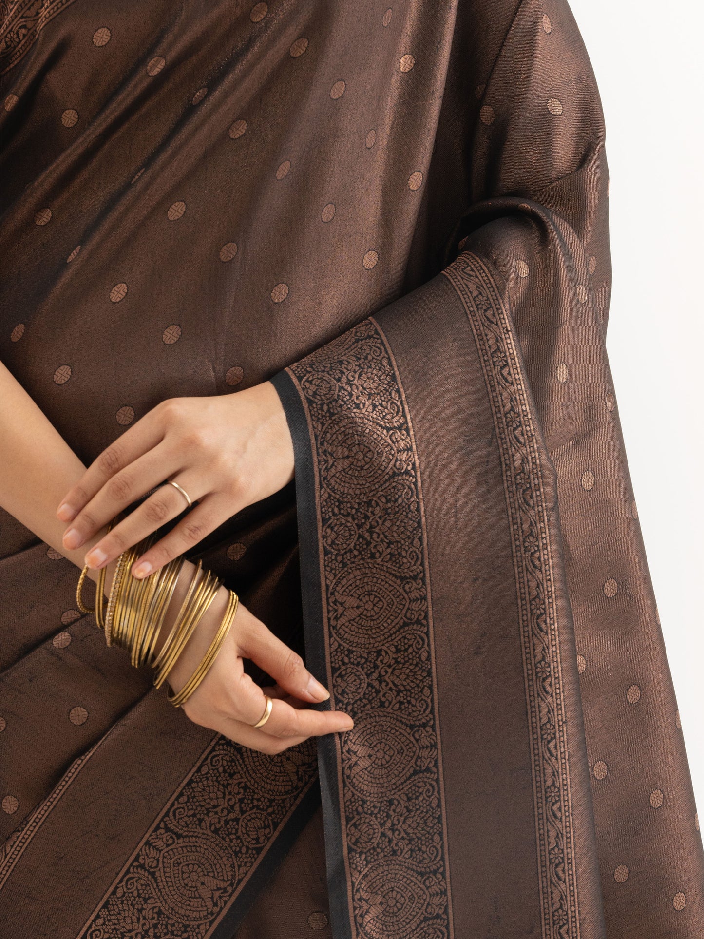 Elegant Coffee Kanjivaram Silk Saree