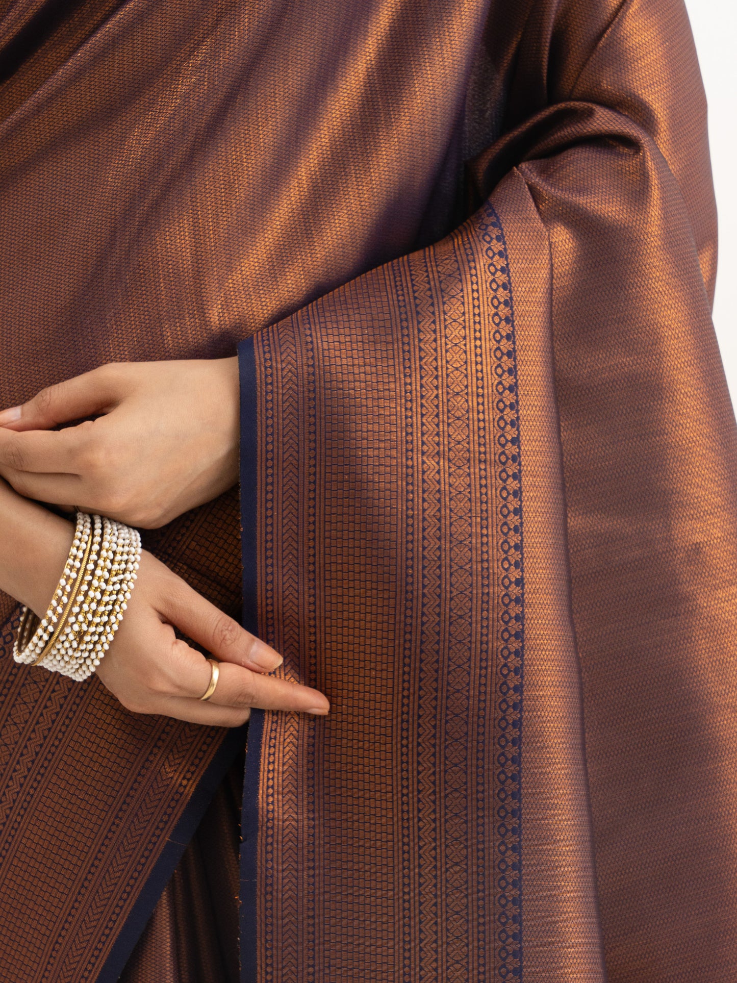 Royal Copper Kanjivaram Silk Saree