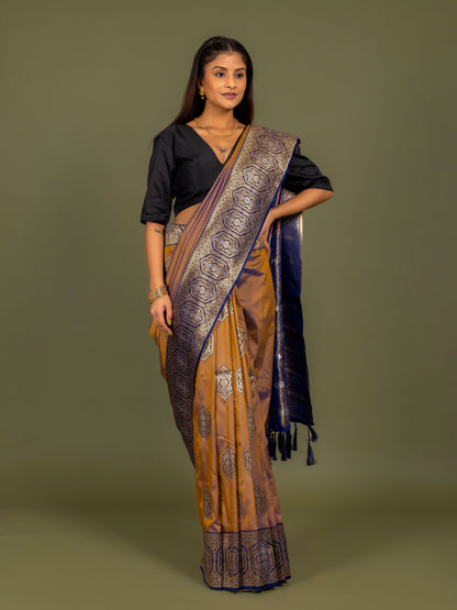 Fern Mustard South Soft Silk Saree