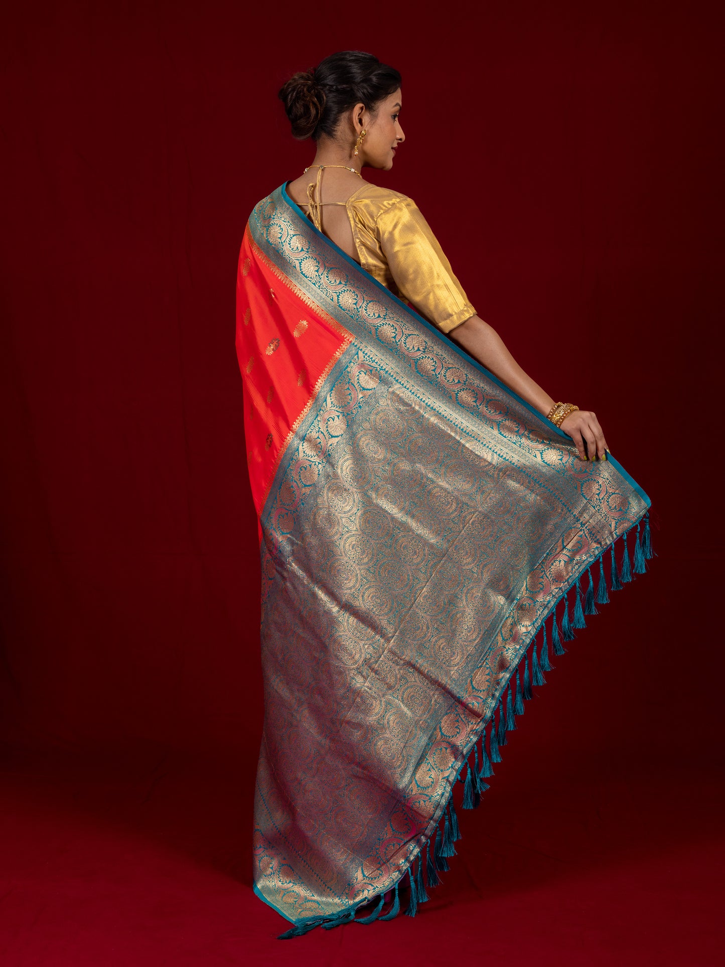 Gajari South Soft Silk Saree