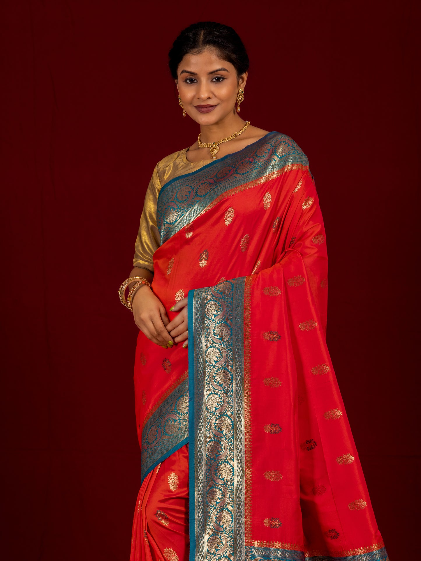 Gajari South Soft Silk Saree