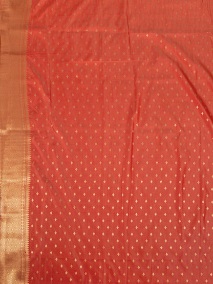 Fog Cream Banarasi Katan Silk Saree